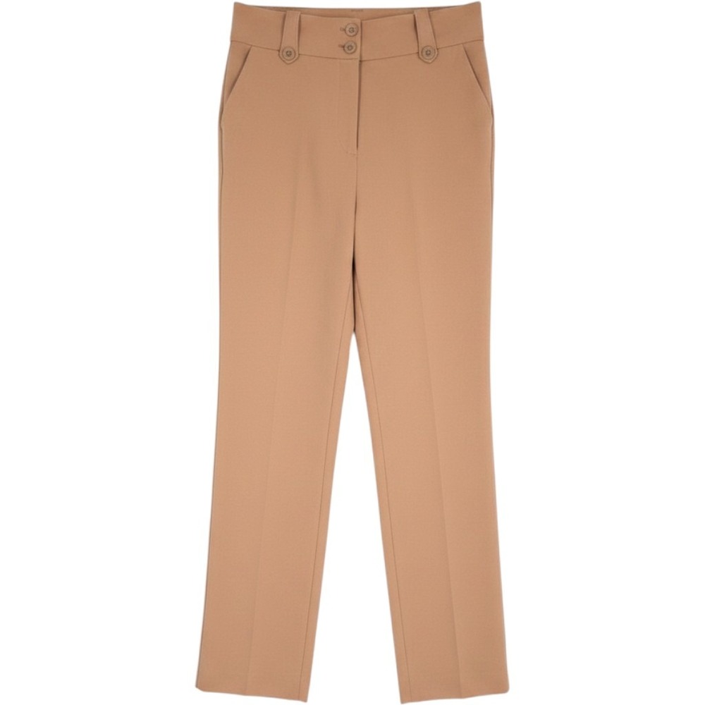 HAVE Tailored Dress Pants Women's Medium Tan‎ Straight Leg Office Business